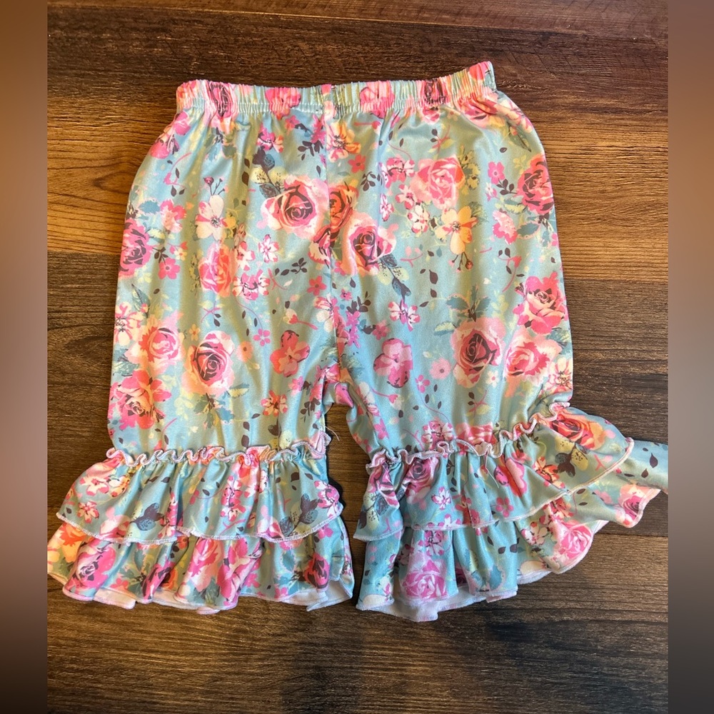 Floral Ruffle Kids Shorts